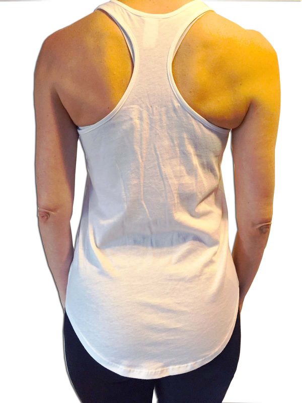 booty luv fitness white tank top